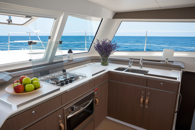 Cuisine catamaran Spinaker